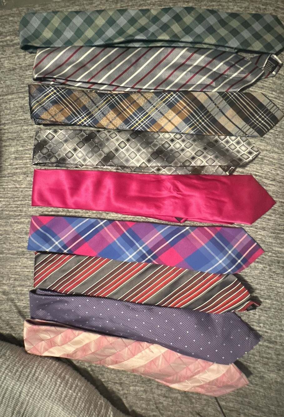Lot of 10 Assorted Designer Men's Neckties Multiple Brands